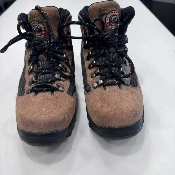 Brahma Steel Toe Safety Slip Resistant Women’s Sz. 7 1/2 Leather Work Boots - Picture 2 of 12